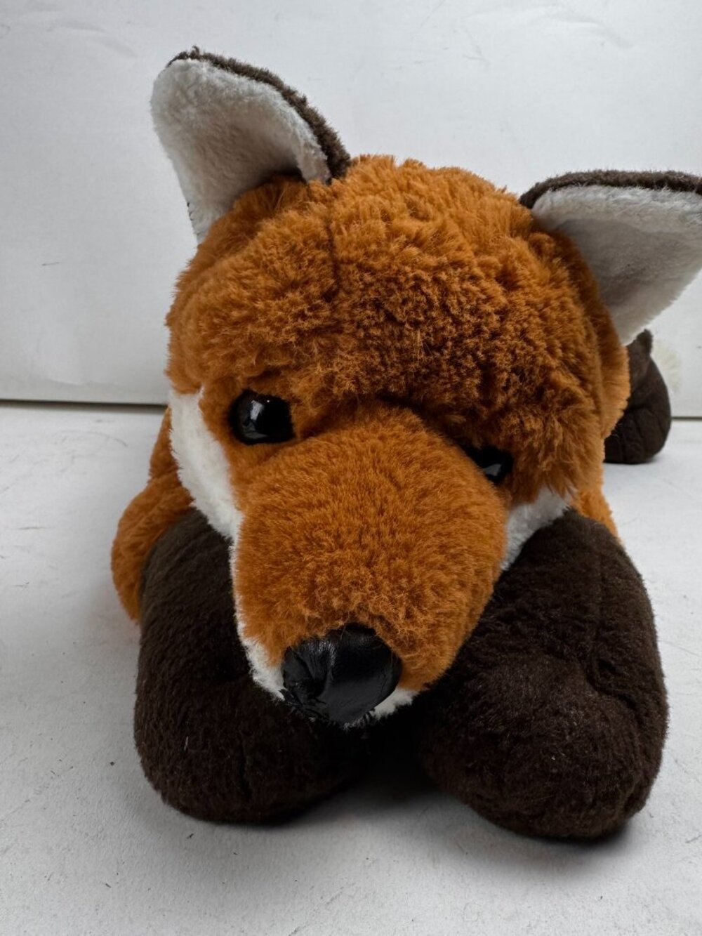 FAO Schwarz Red Fox Plush Floppy Stuffed Animal Toy 21" Lying Realistic 2021